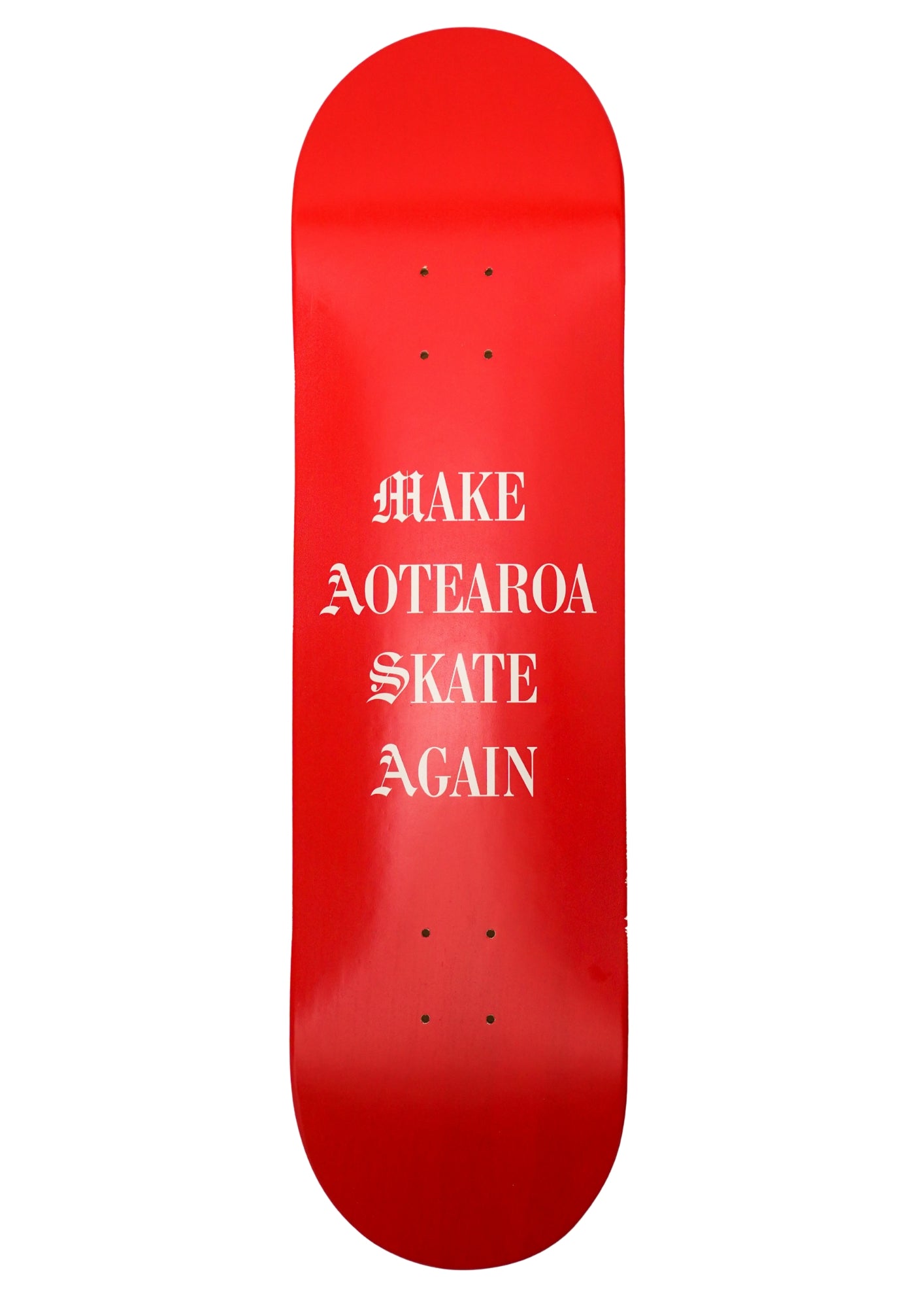 Red Skateboard Deck