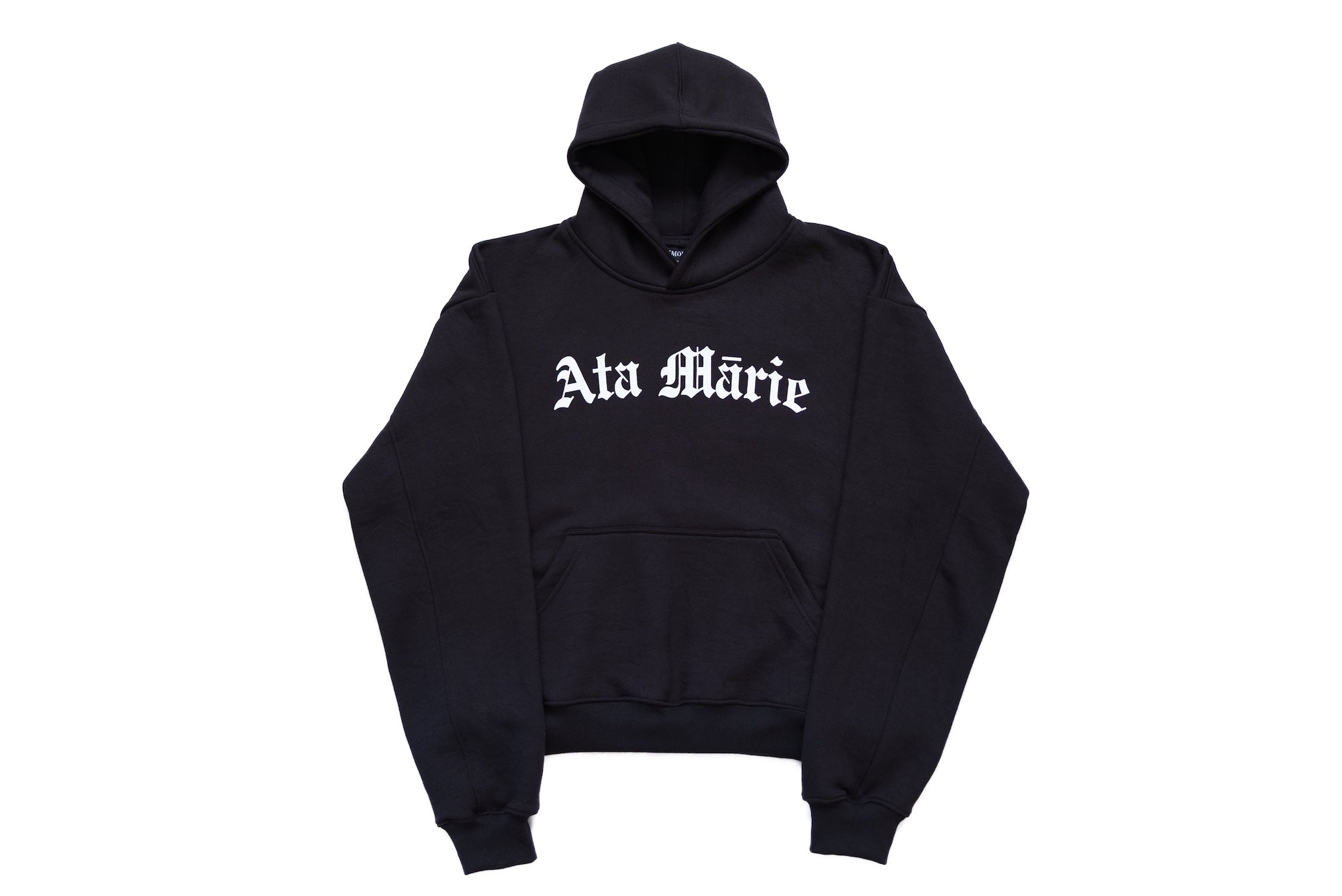 Mens Black Ata Mārie Heavyweight Hood