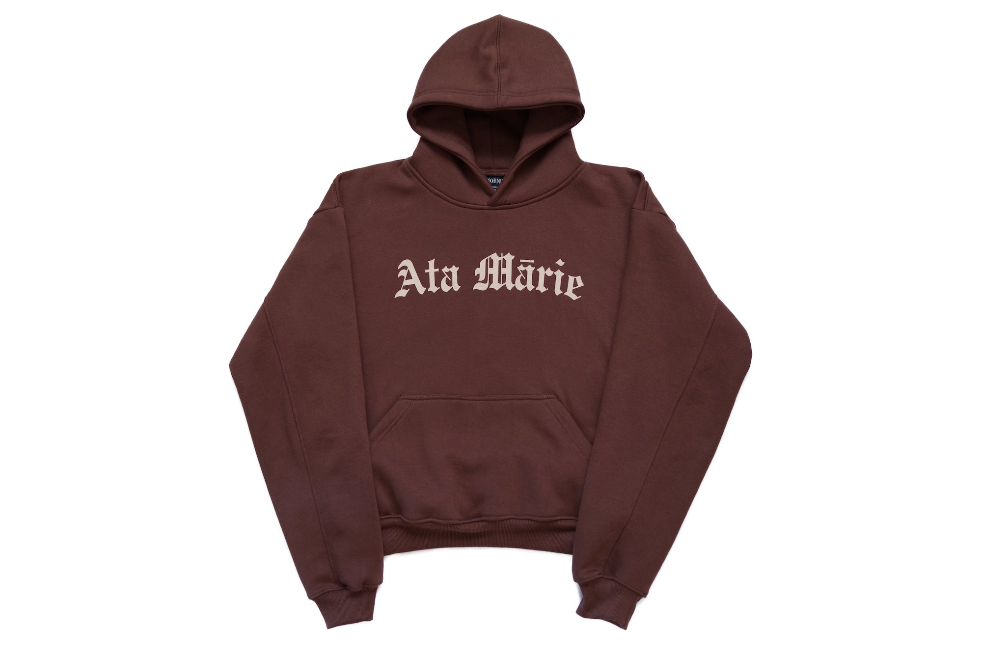 Womens Brown Ata Mārie Heavyweight Hood