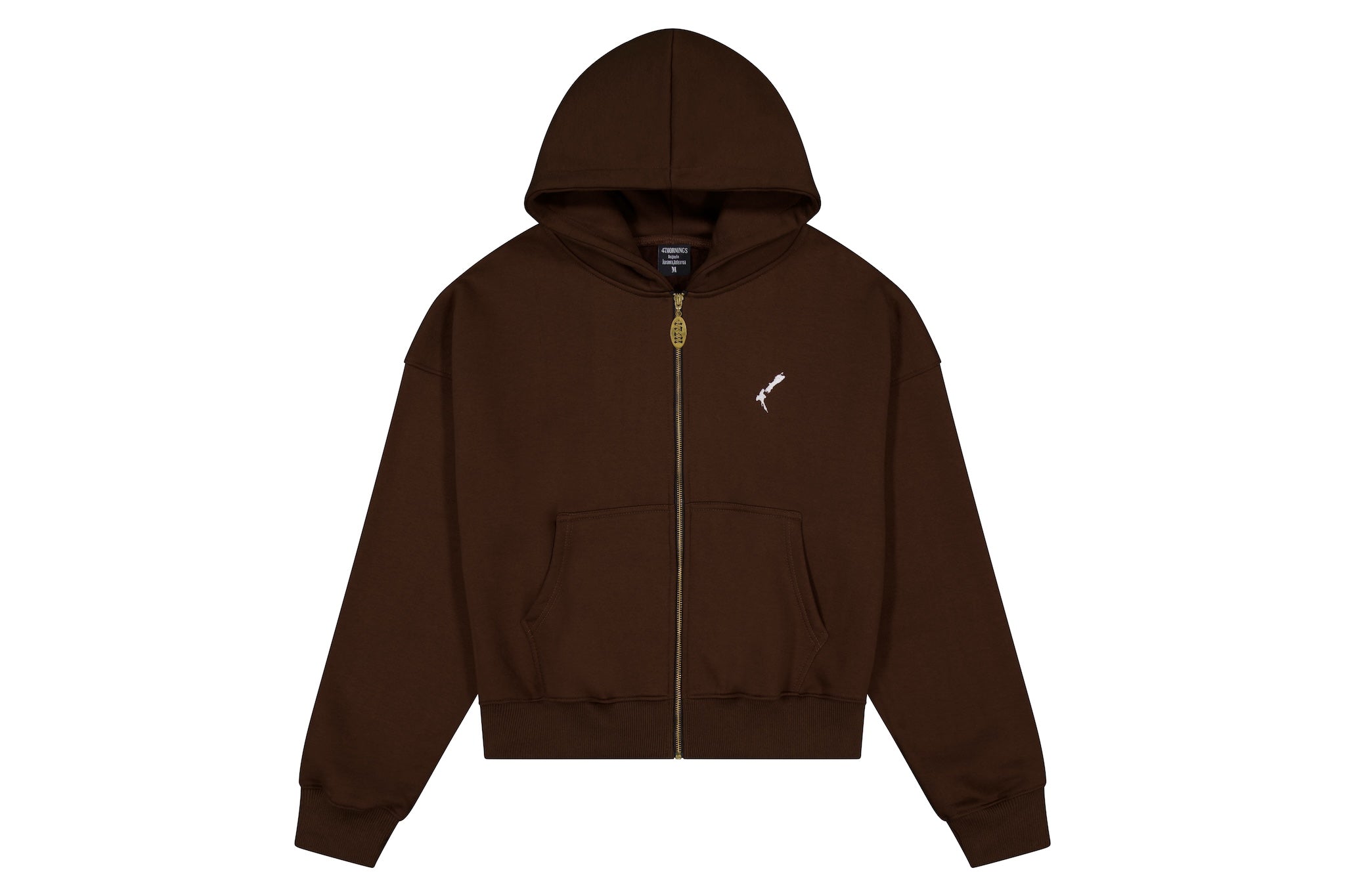 Womens Brown Aotearoa Heavyweight Zip Hood