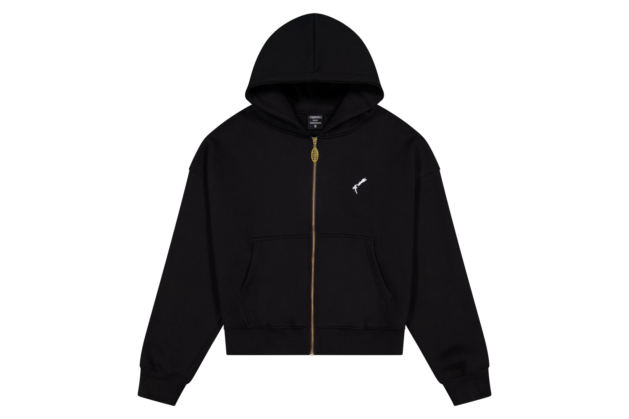 Womens Black Aotearoa Heavyweight Zip Hood