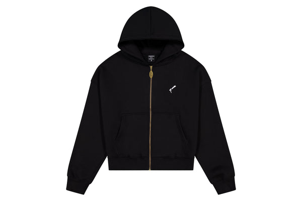 Mens Black Aotearoa Heavyweight Zip Hood