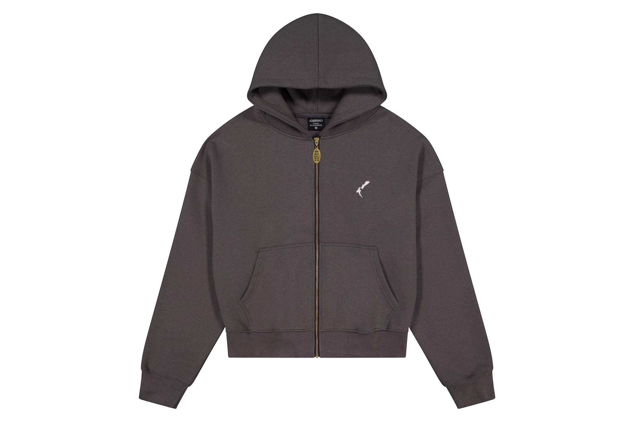 Womens Vintage Grey Aotearoa Heavyweight Zip Hood