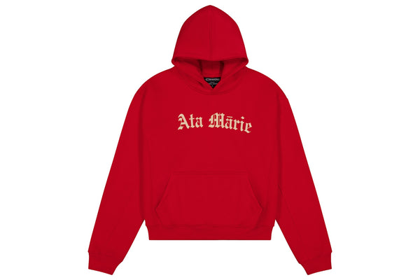 Womens Red Ata Mārie Heavyweight Hood