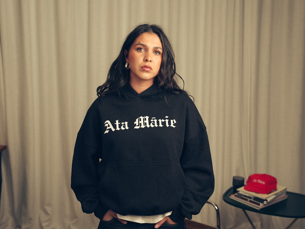 Womens Black Ata Mārie Heavyweight Hood