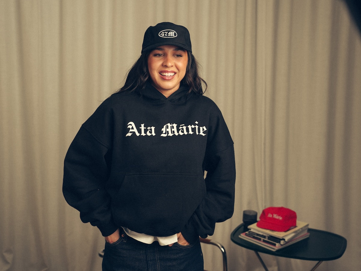 Womens Black Ata Mārie Heavyweight Hood