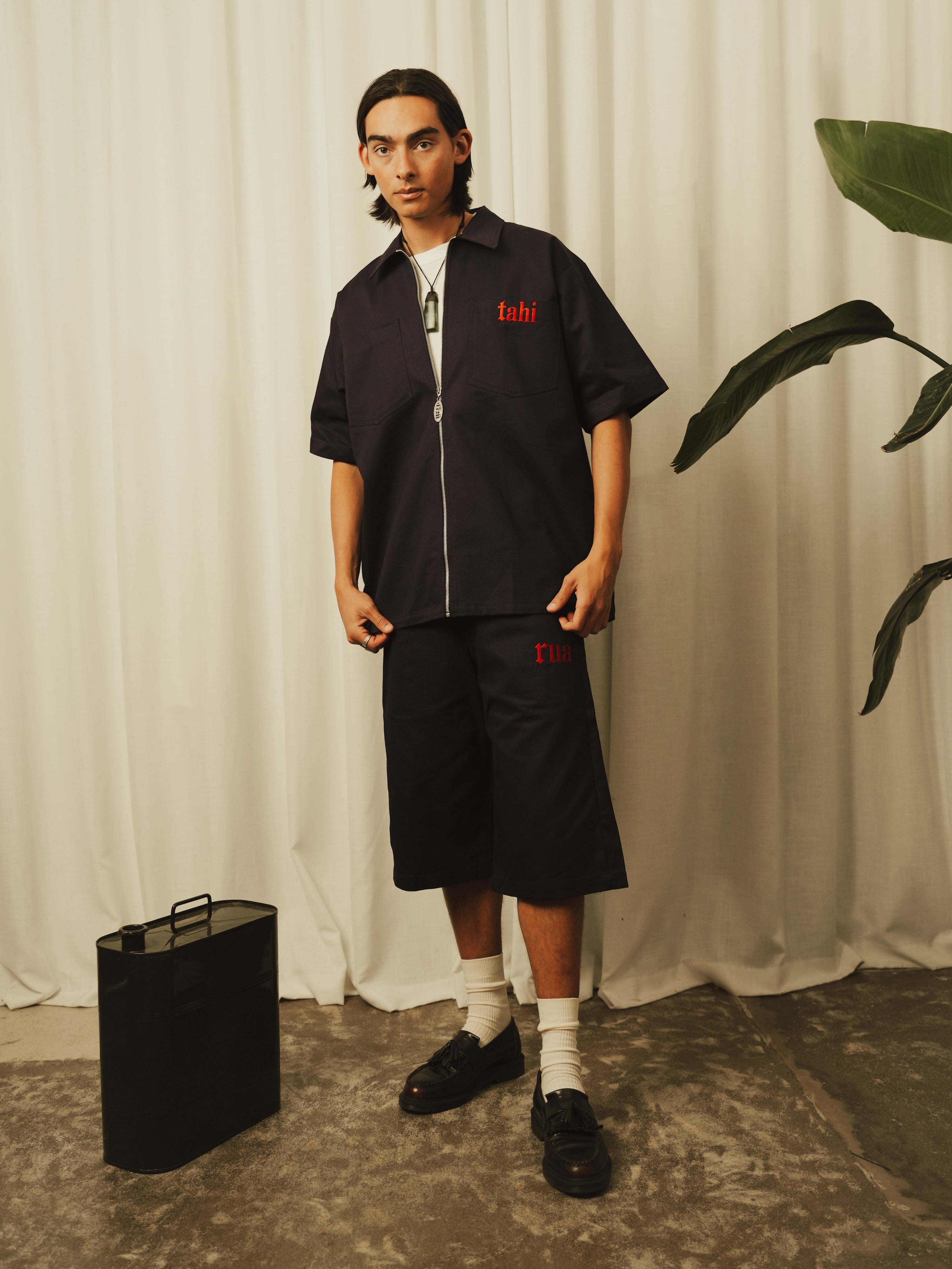 Mens Navy Utility Shirt