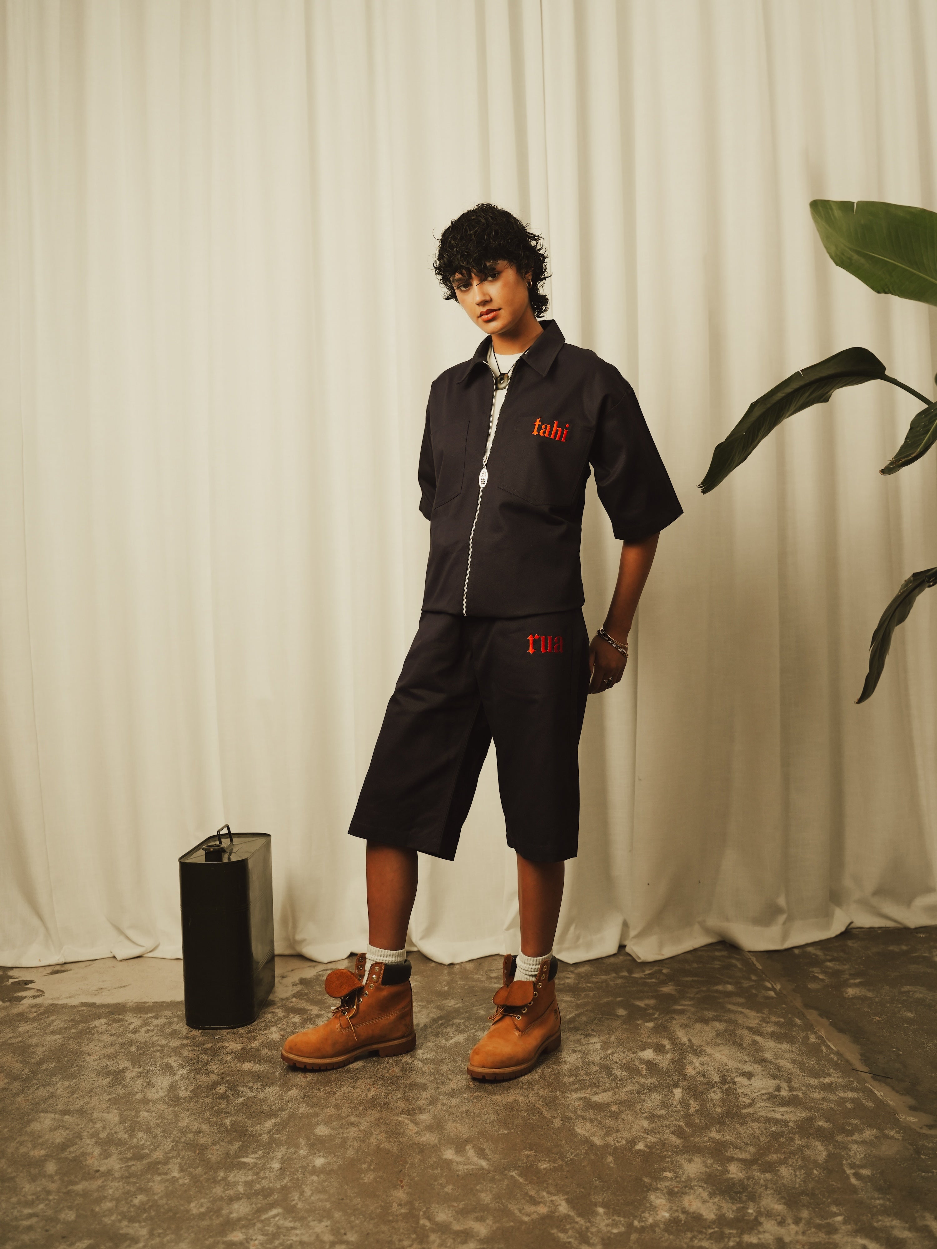 Womens Navy Utility Shirt