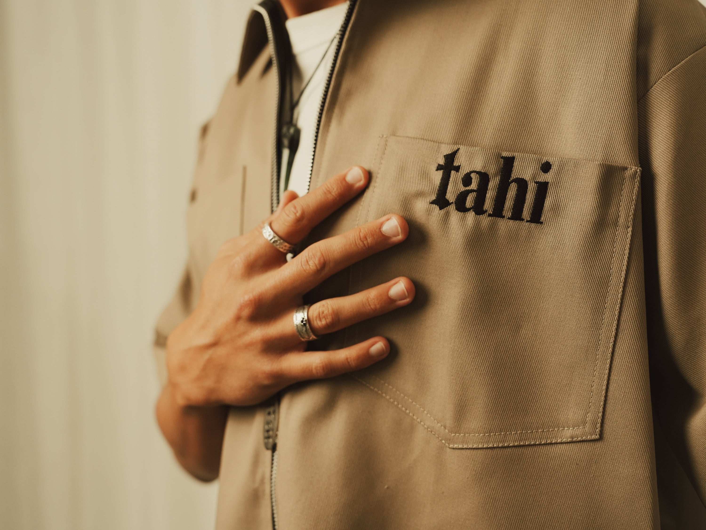 Mens Khaki Utility Shirt