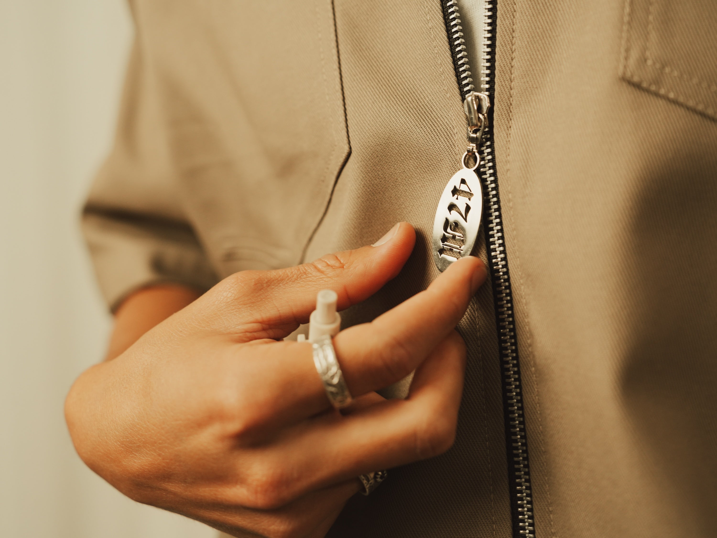 Mens Khaki Utility Shirt