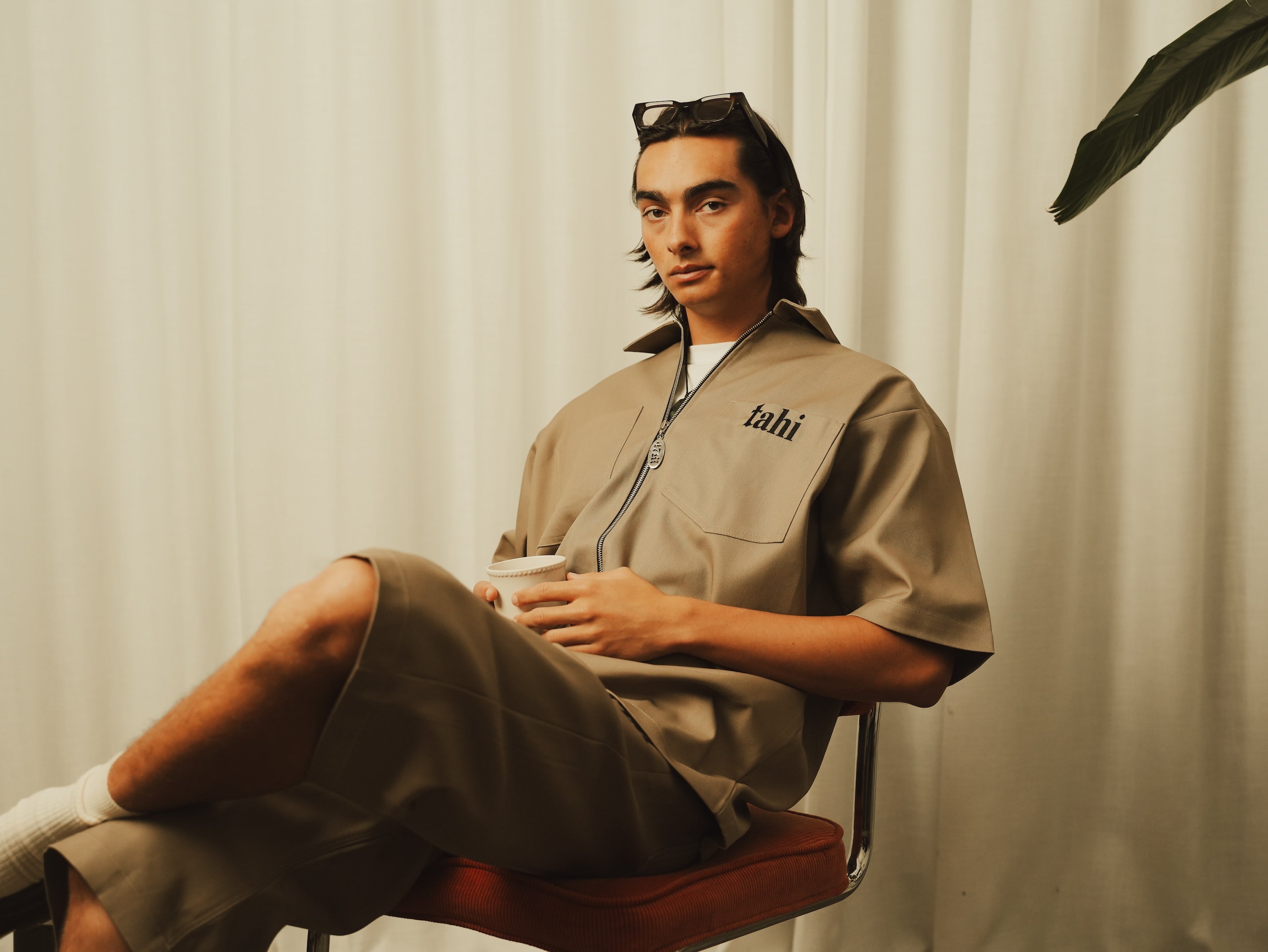 Mens Khaki Utility Shirt