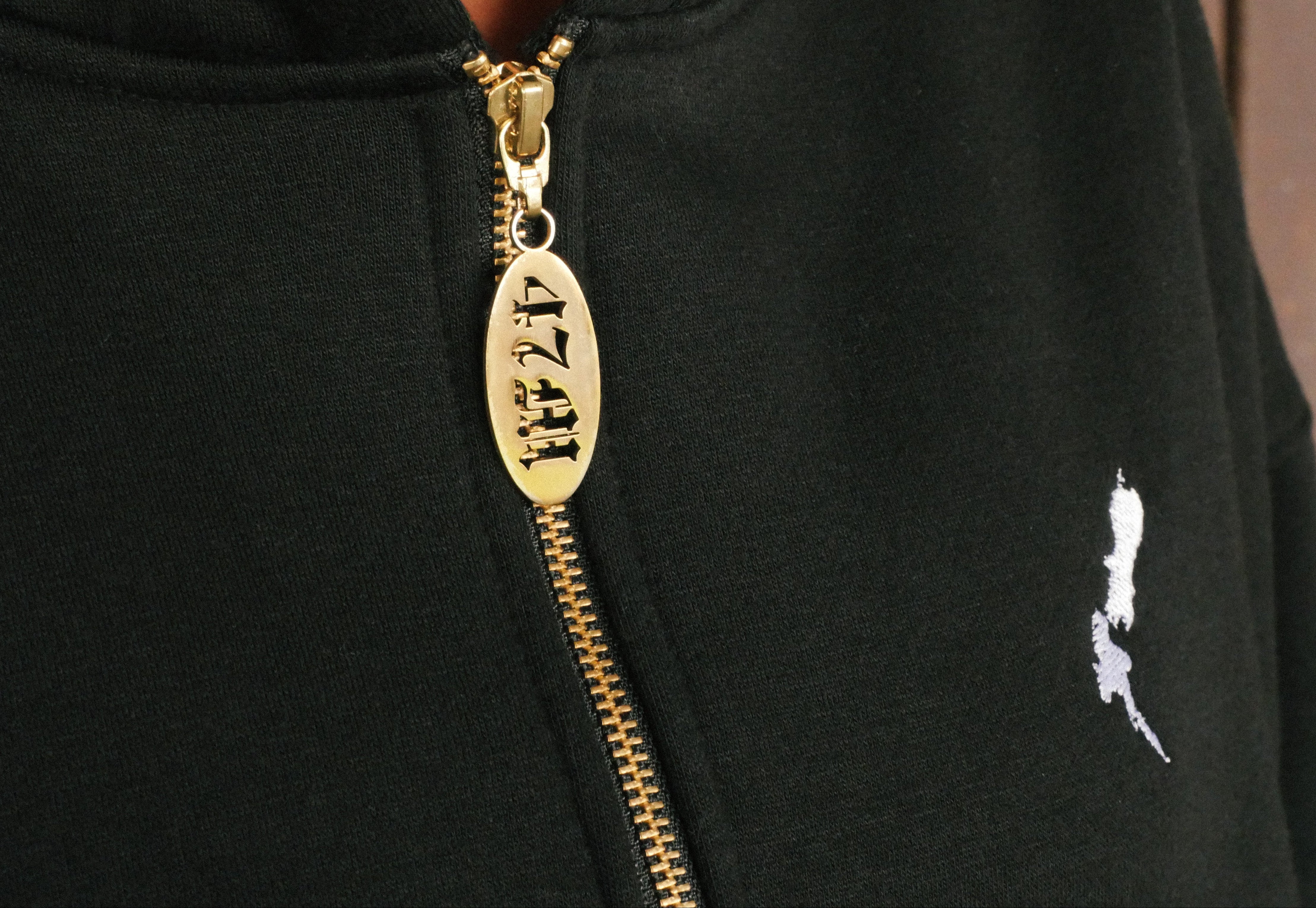 Mens Black Aotearoa Heavyweight Zip Hood