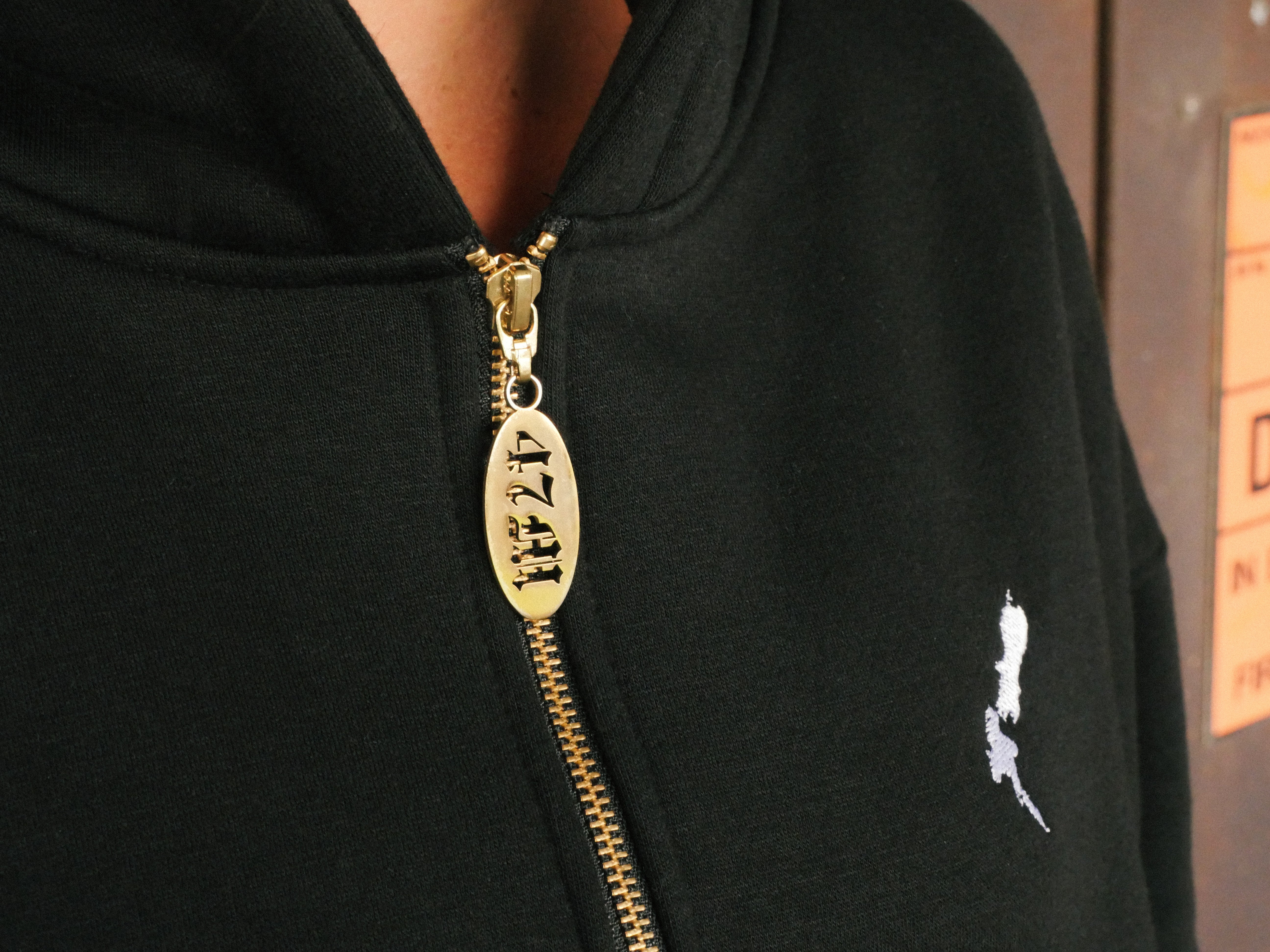 Womens Black Aotearoa Heavyweight Zip Hood