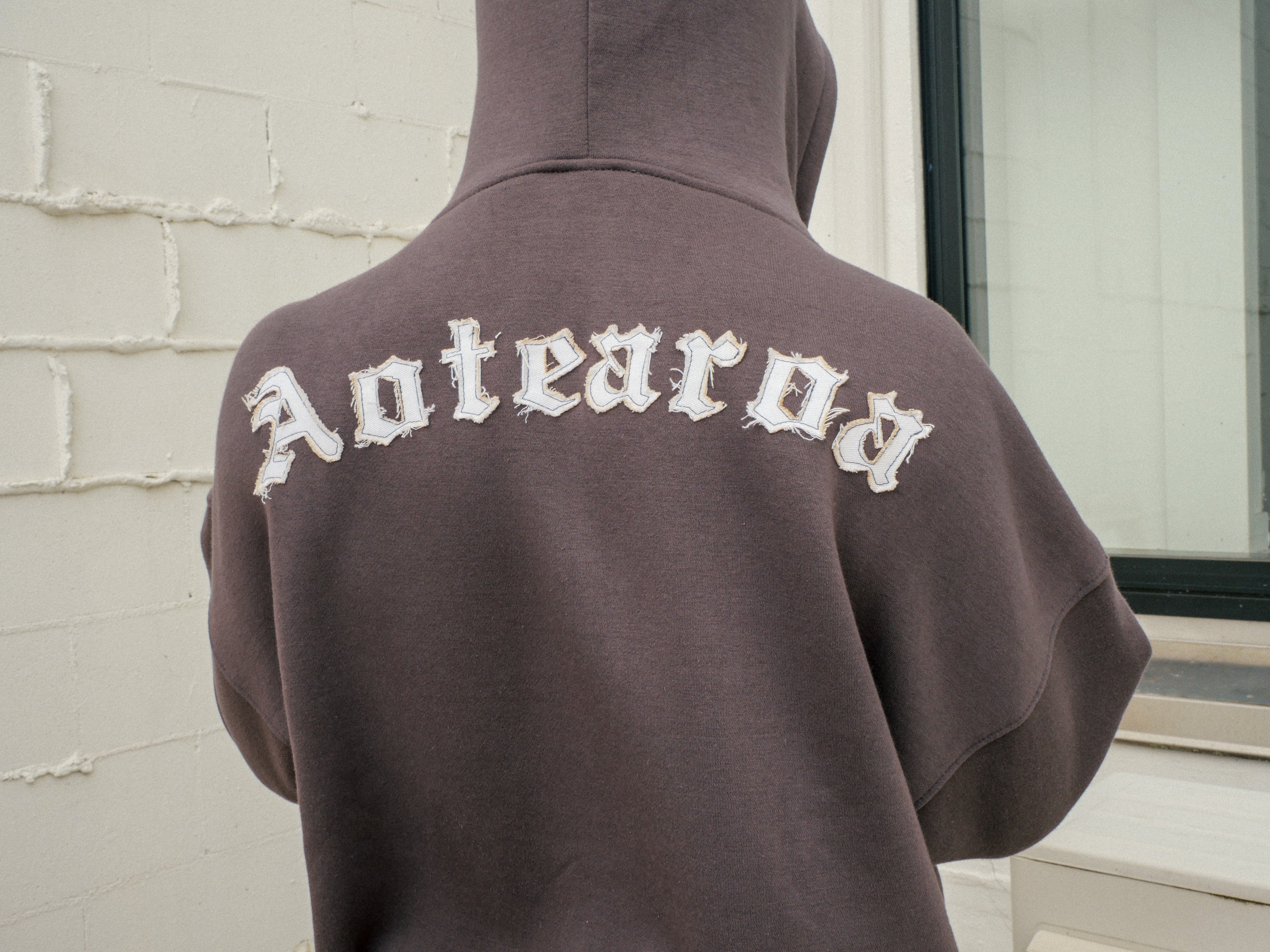 Mens Vintage Grey Aotearoa Heavyweight Zip Hood