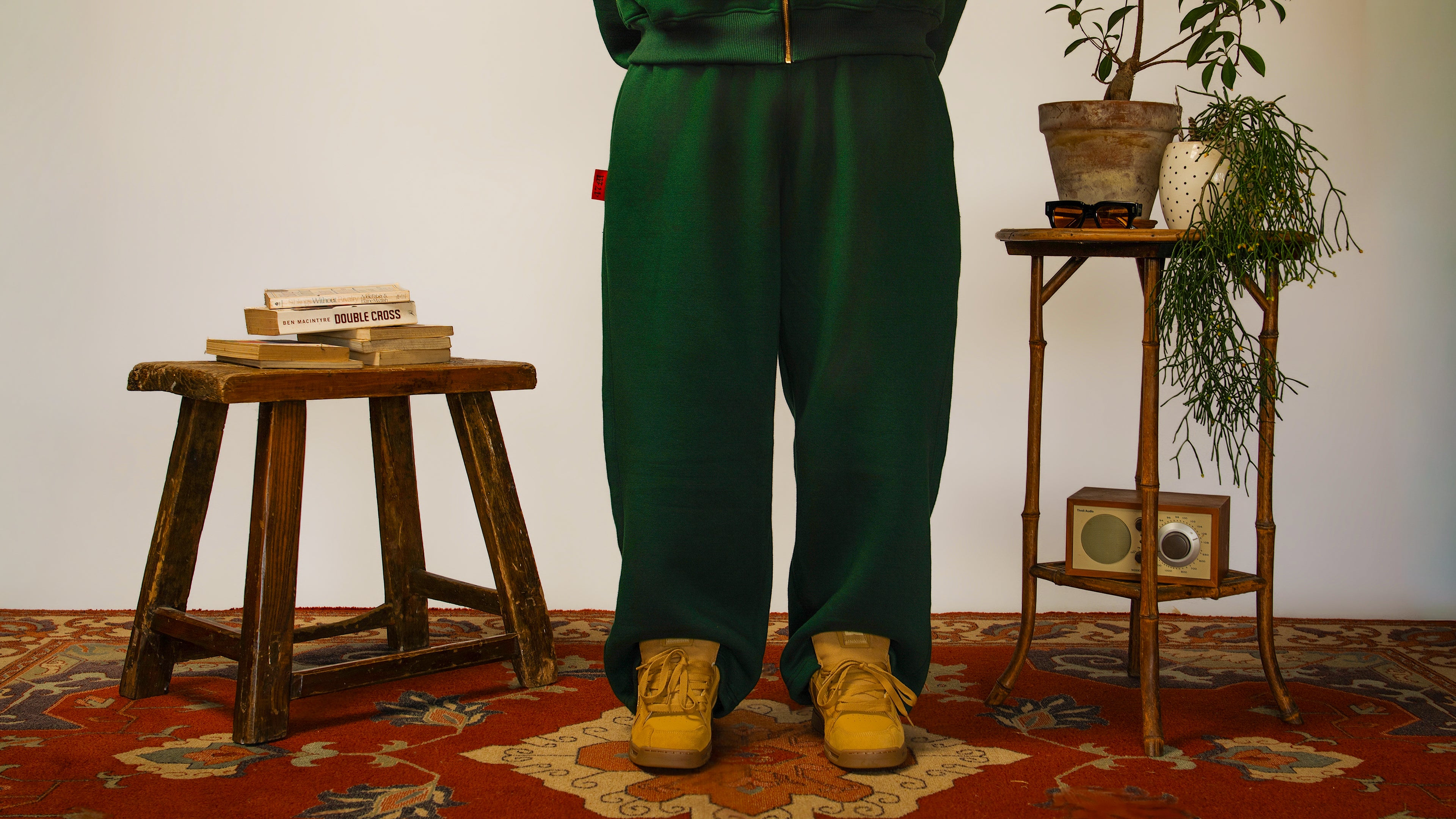 Mens Green Aotearoa Heavyweight Track Pants