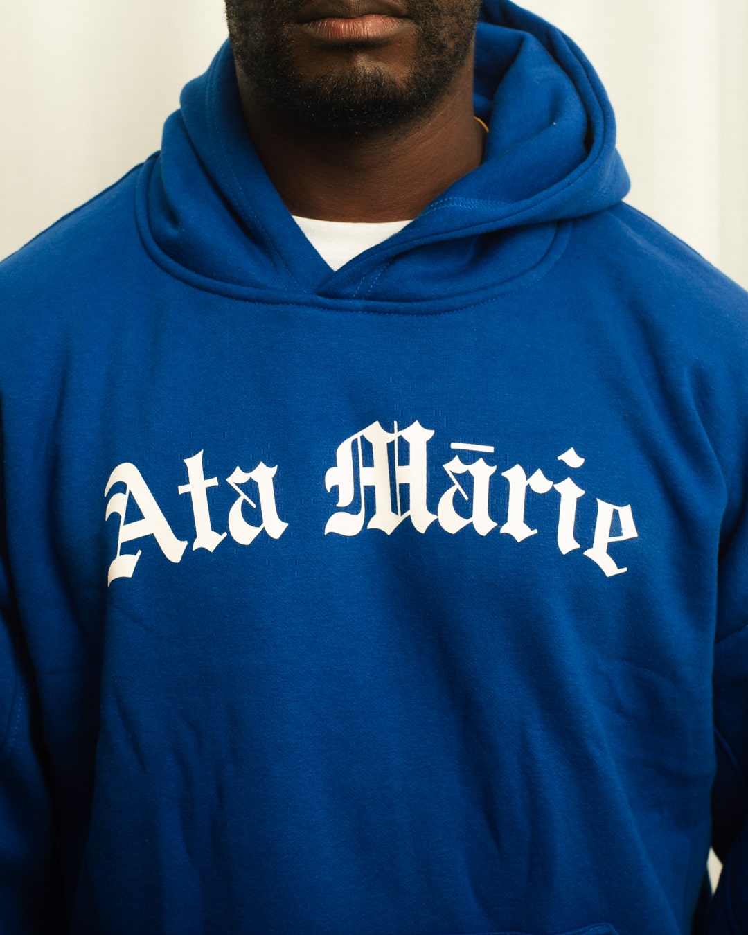 Mens Midnight Blue Ata Mārie Heavyweight Hood